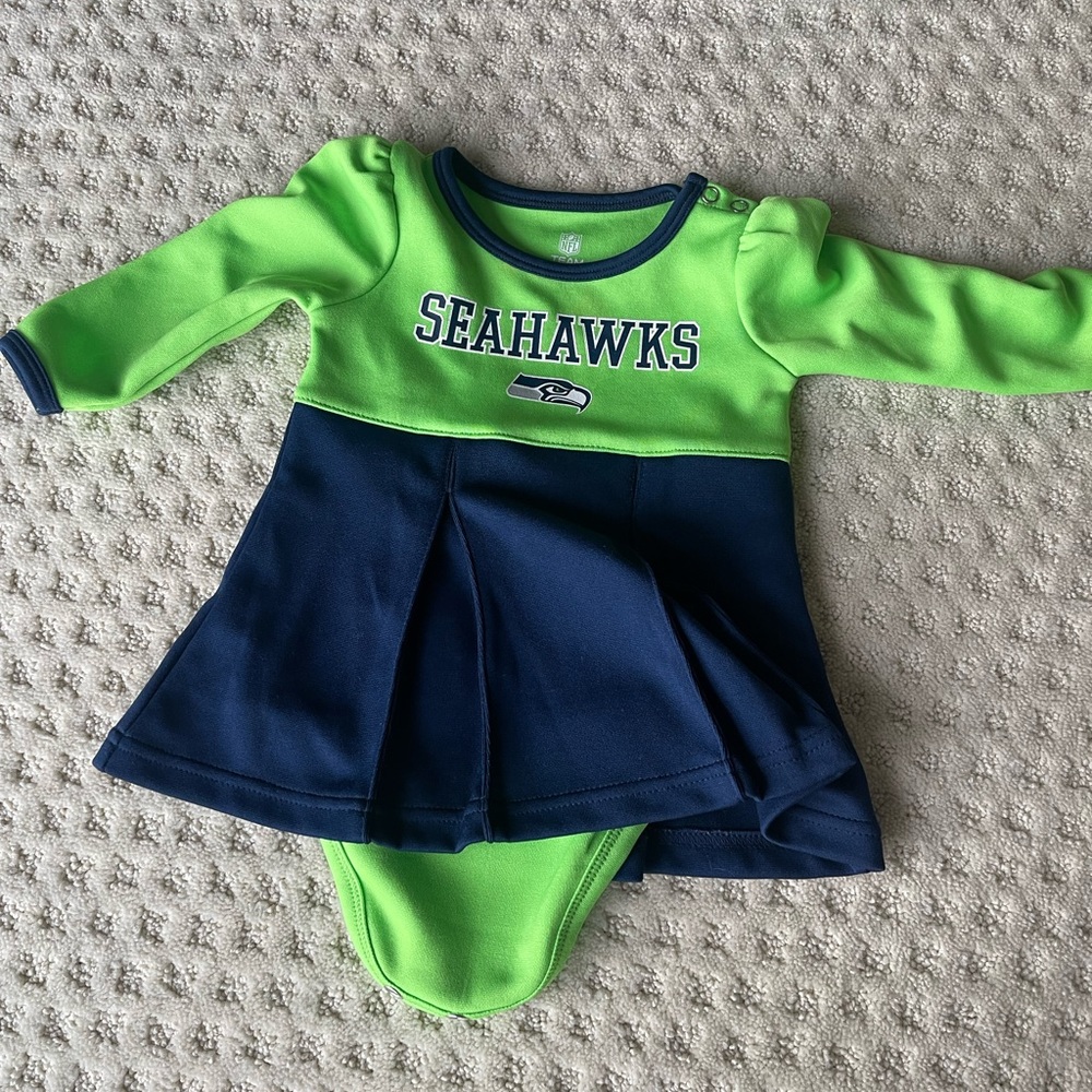 Seahawks baby dress